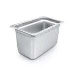 C.A.C. STPQ-23-6, 6-inch Stainless Steel 1/4 Size 23 Gauge Anti-Jam Steam Table Pan