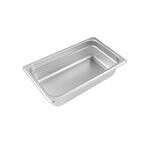 STPQ-25-2, 2.5-inch Stainless Steel 1/4 Size 25 Gauge Anti-Jam Steam Table Pan