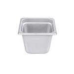 C.A.C. STPS-22-6, 6-inch Stainless Steel 1/6 Size 22 Gauge Anti-Jam Steam Table Pan