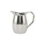 C.A.C. SWPB-2G, 64 Oz Stainless Steel Bell Shaped Water Pitcher with Ice Guard