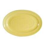 C.A.C. TG-14-SFL, 13.62-Inch Porcelain Sunflower Oval Platter, DZ