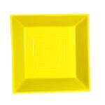 C.A.C. TG-B8-SFL, 42 Oz 8-Inch Porcelain Sunflower Square Bowl, 2 DZ/CS