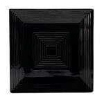 C.A.C. TG-SQ8-BLK, 8-Inch Porcelain Black Square Plate, 2 DZ/CS