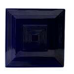 C.A.C. TG-SQ8-CBU, 8-Inch Porcelain Cobalt Blue Square Plate, 2 DZ/CS