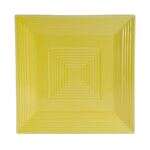 C.A.C. TG-SQ8-SFL, 8-Inch Porcelain Sunflower Square Plate, 2 DZ/CS