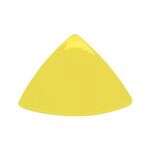 C.A.C. TRG-9-Y, 8.5-Inch Porcelain Yellow Triangular Flat Plate, 2 DZ/CS