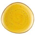 C.A.C. TUS-16-SFL, 10.37-Inch Porcelain Sunflower Dessert Plate, DZ