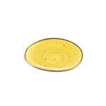 C.A.C. TUS-2-SFL, 6.25-Inch Porcelain Sunflower Dessert Saucer for TUS-1-SFL, 3 DZ/CS