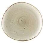 C.A.C. TUS-21-BGE, 12.25-Inch Porcelain Beige Dessert Plate, DZ