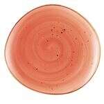 C.A.C. TUS-21-CRL, 12.25-Inch Porcelain Coral Dessert Plate, DZ