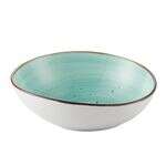 C.A.C. TUS-B7-TQS, 20 Oz 7.5-Inch Porcelain Turquoise Soup/Salad Bowl, 2 DZ/CS