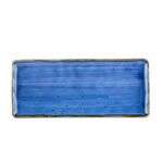 C.A.C. TUS-RT13-BLU, 12-Inch Porcelain Starry Night Blue Rectangular Platter, DZ