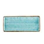 C.A.C. TUS-RT13-TQS, 12-Inch Porcelain Turquoise Rectangular Platter, DZ