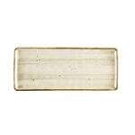 C.A.C. TUS-RT41-BGE, 14-Inch Porcelain Beige Rectangular Dessert Platter, DZ