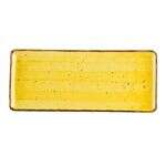 C.A.C. TUS-RT61-SFL, 16-Inch Porcelain Sunflower Rectangular Platter, DZ