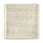 C.A.C. TUS-SQ21-BGE, 12-Inch Porcelain Beige Square Dessert Plate, DZ