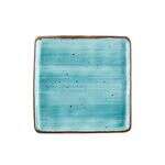 C.A.C. TUS-SQ8-TQS, 8.25-Inch Porcelain Turquoise Square Plate, 2 DZ/CS