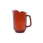 C.A.C. WP3S-60A, 60 Oz Plastic 3-Spout Amber Water Pitcher