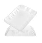 CKF 4DW, 9.5x7.0x1.25-Inch #4D White Foam Meat Trays, 500/PK