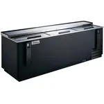Coldline BBC-95, 95-Inch Horizontal Reach-In Black Bottle Cooler - 27 Cu. Ft.