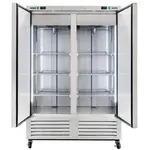 Coldline C-2RF, 54-Inch Two Solid Door Dual Temperature Commercial Reach-In Refrigerator, Freezer Combo