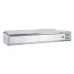 Coldline CTP70SS 71-inch Refrigerated 8 Pan Stainless Steel Top Cover Countertop Salad Bar