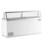 Coldline DIP-88, 89-Inch Ice Cream Dipping Cabinet Freezer, (16) Tub Capacity