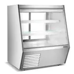Coldline HDL-48, 48-Inch Refrigerated Slanted Glass High Meat Deli Case with Rear Storage