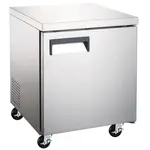 Coldline UC-27F 27-inch Undercounter Work Top Freezer, 6.3 Cu. Ft.