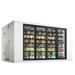 Coldline WCPG-8x14-FL, 8x14-Feet Four Glass Door Walk-in Merchandiser Cooler Box with Floor