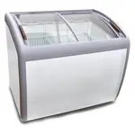 Coldline XS260 39-inch Curved Glass Top Display Ice Cream Freezer, 9.2 Cu. Ft.