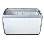 Coldline XS360 50-inch Curved Glass Top Display Ice Cream Freezer, 13 Cu. Ft.