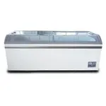 Coldline XS700YX 79-inch Curved Glass Top Display Ice Cream Freezer, 6 Baskets