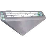 Curtron 120-150SS, PEST PRO 150 Stainless Steel Insect Trap Wall Sconce - Silver, 120V, 2 x 25W
