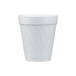 Dart 10KY10, 10 Oz White Greek Key Design Foam Cup, 1000/Cs (Discontinued)