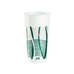 Dart 24J16E 24 Oz Impulse Green Insulated Foam Cup, 500/CS