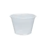 Dart 250PC 2.5 Oz Conex Clear Complements Portion Polypropylene Container, 2500/CS. Lids are sold separately.
