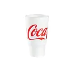 Dart 32AJ20C 32 Oz Pedestal Coca-Cola Stock Printed Foam Cup, 400/CS