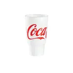 Dart 32AJ20C 32 Oz Pedestal Coca-Cola Stock Printed Foam Cup, 400/CS