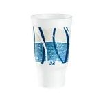 Dart 32AJ20E 32 Oz Impulse Pedestal Blue Insulated Foam Cup, 400/CS
