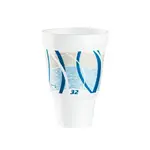 Dart 32AJ32E 32 Oz Impulse Pedestal Blue Insulated Foam Cup, 500/CS