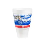 Dart 32AJ32RPM 32 Oz RPM Red Insulated Foam Pedestal Cup, 500/CS