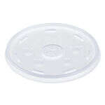 Dart 32SL1 HIPS Translucent Straw Slot Plastic Cup Lid, 1000/CS