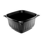Dart B16SB 16 Oz PresentaBowls Pro Square Black Polypropylene Bowl, 504/CS