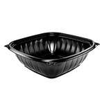 Dart B48SB, 48 Oz PresentaBowls Pro Square Black Polypropylene Bowl, 252/CS