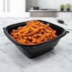 Dart B64SB, 64 Oz PresentaBowls Pro Square Black Polypropylene Bowl, 252/CS