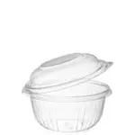 Dart C16HBD 16 Oz PresentaBowls Clear OPS Bowl with a Hinged Dome Lid, 300/CS