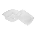 Dart C24DCPR, 24-Ounce ClearPac Clear Rectangular Plastic Container with a Flat Lid, 252/CS
