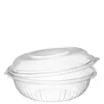 Dart C24HBD 24 Oz PresentaBowls Clear OPS Bowl with a Hinged Dome Lid, 150/CS