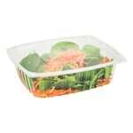 Dart C32DER, 32 Oz ClearPac Clear Rectangular Plastic Container, 504/CS. Lids Sold Separately.